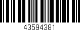 Código de barras (EAN, GTIN, SKU, ISBN): '43594381'