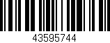 Código de barras (EAN, GTIN, SKU, ISBN): '43595744'