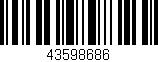 Código de barras (EAN, GTIN, SKU, ISBN): '43598686'