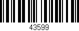 Código de barras (EAN, GTIN, SKU, ISBN): '43599'