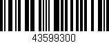 Código de barras (EAN, GTIN, SKU, ISBN): '43599300'