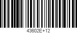 Código de barras (EAN, GTIN, SKU, ISBN): '43602E+12'