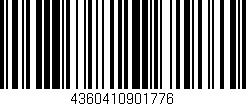 Código de barras (EAN, GTIN, SKU, ISBN): '4360410901776'