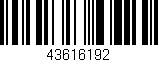 Código de barras (EAN, GTIN, SKU, ISBN): '43616192'