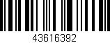 Código de barras (EAN, GTIN, SKU, ISBN): '43616392'