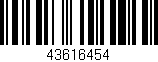 Código de barras (EAN, GTIN, SKU, ISBN): '43616454'