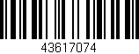 Código de barras (EAN, GTIN, SKU, ISBN): '43617074'
