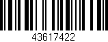 Código de barras (EAN, GTIN, SKU, ISBN): '43617422'