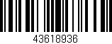 Código de barras (EAN, GTIN, SKU, ISBN): '43618936'