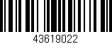 Código de barras (EAN, GTIN, SKU, ISBN): '43619022'