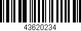 Código de barras (EAN, GTIN, SKU, ISBN): '43620234'
