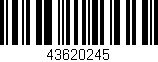 Código de barras (EAN, GTIN, SKU, ISBN): '43620245'