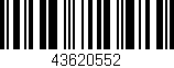 Código de barras (EAN, GTIN, SKU, ISBN): '43620552'