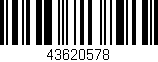 Código de barras (EAN, GTIN, SKU, ISBN): '43620578'