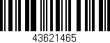 Código de barras (EAN, GTIN, SKU, ISBN): '43621465'