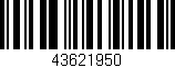 Código de barras (EAN, GTIN, SKU, ISBN): '43621950'