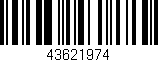 Código de barras (EAN, GTIN, SKU, ISBN): '43621974'