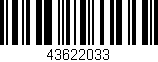 Código de barras (EAN, GTIN, SKU, ISBN): '43622033'