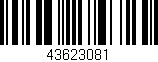 Código de barras (EAN, GTIN, SKU, ISBN): '43623081'