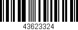 Código de barras (EAN, GTIN, SKU, ISBN): '43623324'