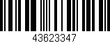 Código de barras (EAN, GTIN, SKU, ISBN): '43623347'
