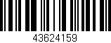 Código de barras (EAN, GTIN, SKU, ISBN): '43624159'