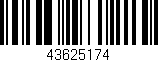 Código de barras (EAN, GTIN, SKU, ISBN): '43625174'