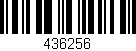 Código de barras (EAN, GTIN, SKU, ISBN): '436256'
