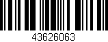 Código de barras (EAN, GTIN, SKU, ISBN): '43626063'