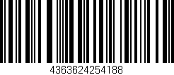 Código de barras (EAN, GTIN, SKU, ISBN): '4363624254188'