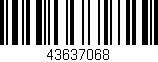Código de barras (EAN, GTIN, SKU, ISBN): '43637068'