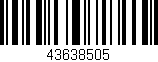Código de barras (EAN, GTIN, SKU, ISBN): '43638505'