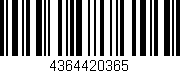 Código de barras (EAN, GTIN, SKU, ISBN): '4364420365'