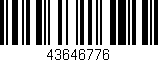 Código de barras (EAN, GTIN, SKU, ISBN): '43646776'