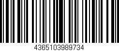 Código de barras (EAN, GTIN, SKU, ISBN): '4365103989734'