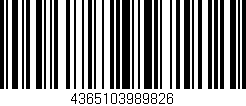 Código de barras (EAN, GTIN, SKU, ISBN): '4365103989826'