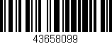 Código de barras (EAN, GTIN, SKU, ISBN): '43658099'