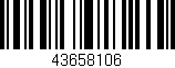 Código de barras (EAN, GTIN, SKU, ISBN): '43658106'