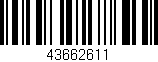 Código de barras (EAN, GTIN, SKU, ISBN): '43662611'