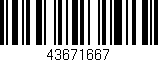 Código de barras (EAN, GTIN, SKU, ISBN): '43671667'