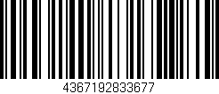 Código de barras (EAN, GTIN, SKU, ISBN): '4367192833677'