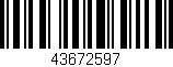Código de barras (EAN, GTIN, SKU, ISBN): '43672597'