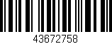 Código de barras (EAN, GTIN, SKU, ISBN): '43672758'