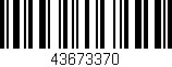 Código de barras (EAN, GTIN, SKU, ISBN): '43673370'