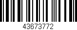Código de barras (EAN, GTIN, SKU, ISBN): '43673772'