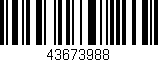 Código de barras (EAN, GTIN, SKU, ISBN): '43673988'