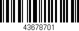 Código de barras (EAN, GTIN, SKU, ISBN): '43678701'