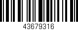 Código de barras (EAN, GTIN, SKU, ISBN): '43679316'