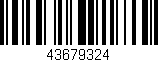 Código de barras (EAN, GTIN, SKU, ISBN): '43679324'