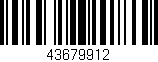 Código de barras (EAN, GTIN, SKU, ISBN): '43679912'